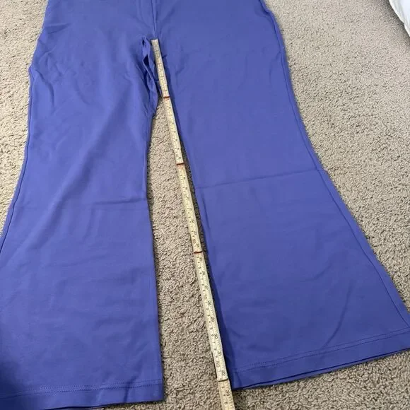 Betabrand Vibrant Blue Flare Pants - Picture 6 of 10